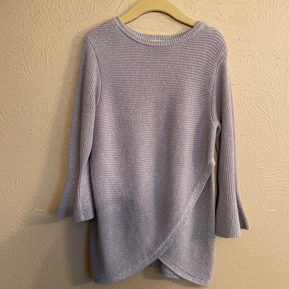 Copper Key silver metallic sweater size S   7/8